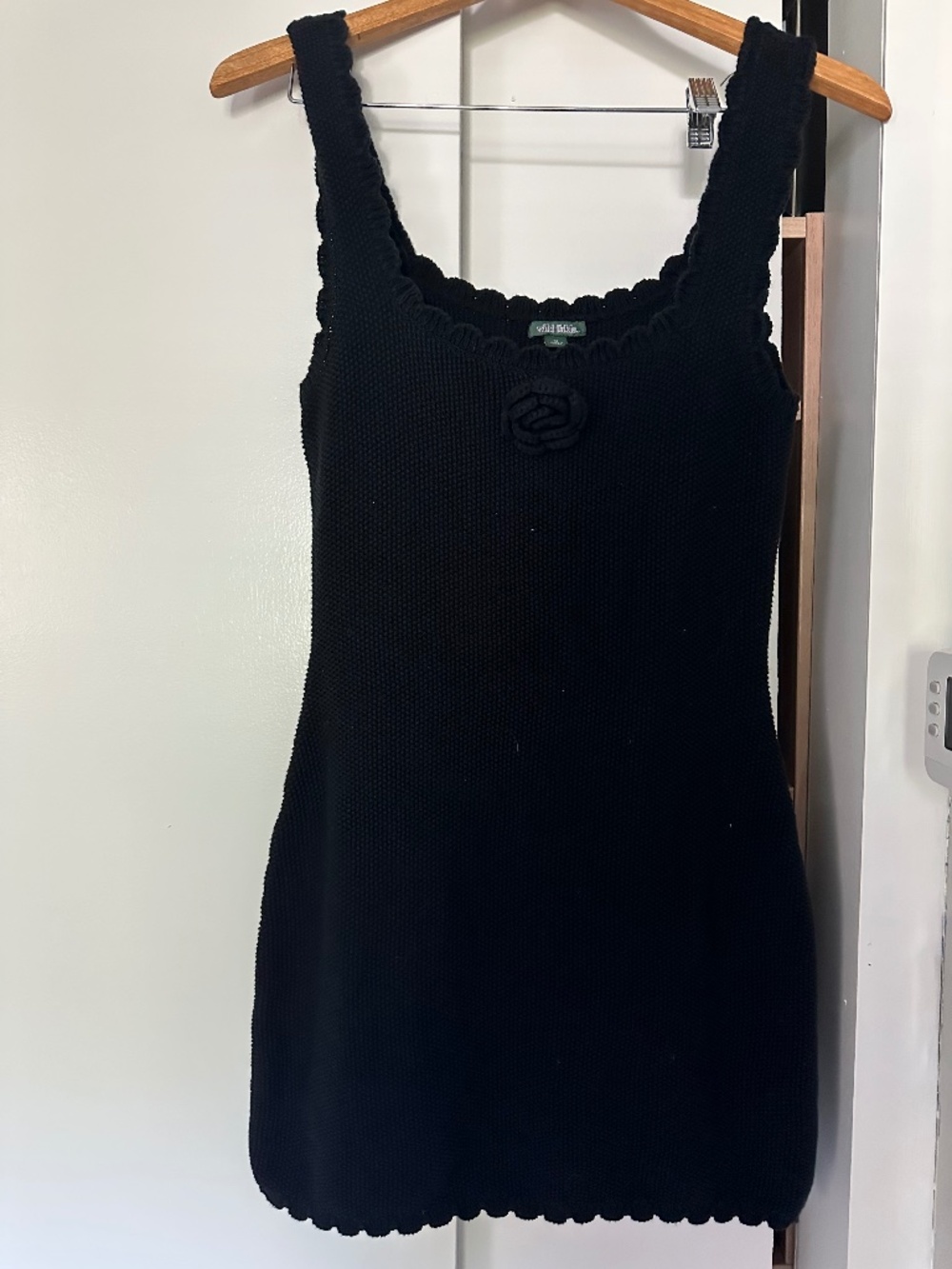 Crochet mini dress